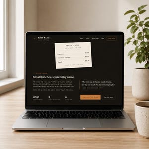 Coffee Shop Website Template for Next.js | Modern, Responsive Cafe Design | Digital Download
