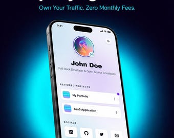 Link-in-Bio Template | Linktree Template | Next.js, Tailwind CSS, TypeScript (Digital Download)