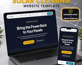 Solar Maintenance Website Template | Interactive ROI Calculator, Quote Form (html/css/js)
