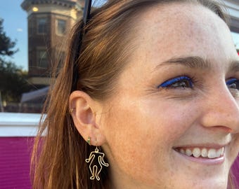 Keith Haring Dancing People Wire Earrings