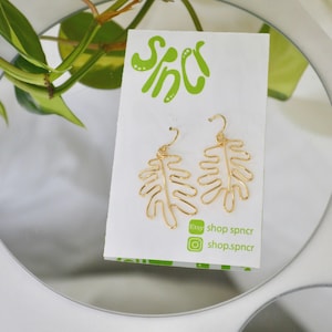Mini Oak Leaf Wire Earrings