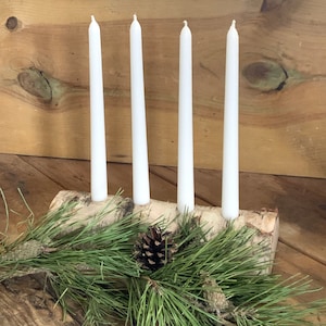 Birkenholz Kerzenhalter Adventskerzenhalter Hochzeit Kerzenständer Kerzenhalter Hochzeit Deko Boho Dekor Weihnachtsdeko Adventskerzenhalter Hochzeit Deko