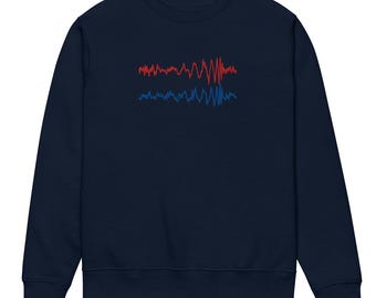 Moletom ecológico unissex com bordado da forma de onda gravitacional LIGO GW150914