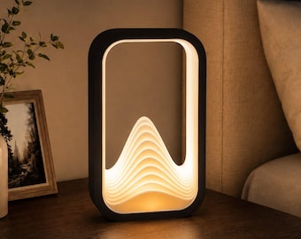 Luma Wave - 3D-gedruckte Designlampe