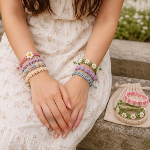 Crochet Bracelet Pattern PDF Bundle, 10 Boho Friendship Bracelets (Digital Download) image 5