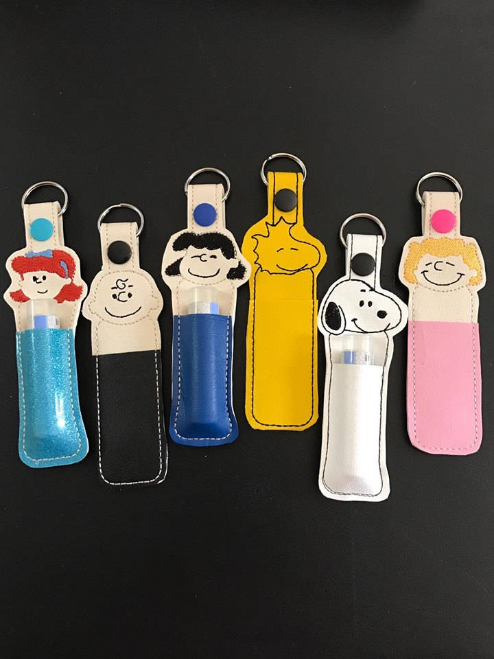 lip balm holder character keychain lip balm gift keychain Etsy