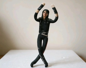 Michael Jackson Plush Doll 28cm Poseable Articulated MJ Cosplay Prop Stuffed Figure Room Decor Collectible Gift