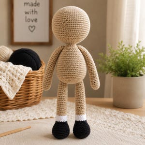 Amigurumi Crochet  Doll Base pattern, base body, PDF