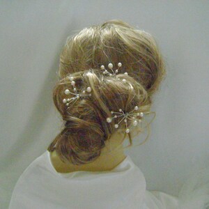 3 Catherine Pins - Horquillas de perla de cristal Swarovski