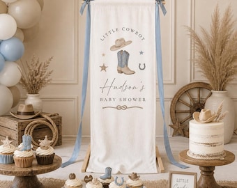 Banner personalizado para baby shower, telón de fondo para fiesta de recién nacido, elegante celebración para recién nacidos, personalización urgente disponible.