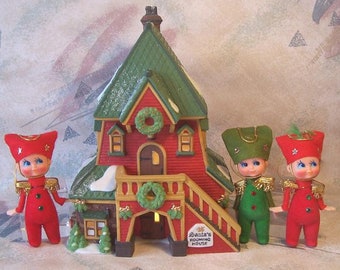 1995 Department 56 North Pole Series "Santa's Rooming House” #56386