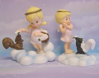 1980s Almost Angels "Peace And Love Be Yours In Abundance" OR "Blessed Are The Pure In Heart" Figurine YOUR CHOICE