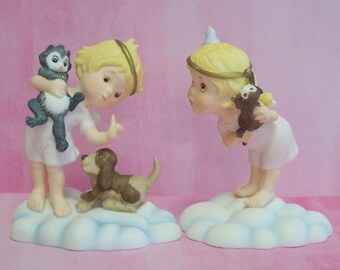 1986 Almost Angels “Blessed Are The Peacemakers” OR "I Lift Up Mine Eyes" Figurine YOUR CHOICE