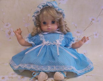 1950's Vintage Horsman Babydoll with long ringlet curls or sausage curls
