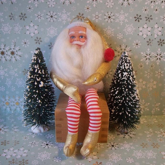 Blow Mold Santa 1950 - Etsy
