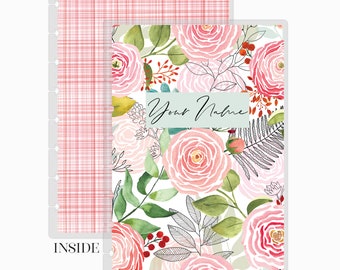 Pink Abstract Discbound Replacement Planner Cover