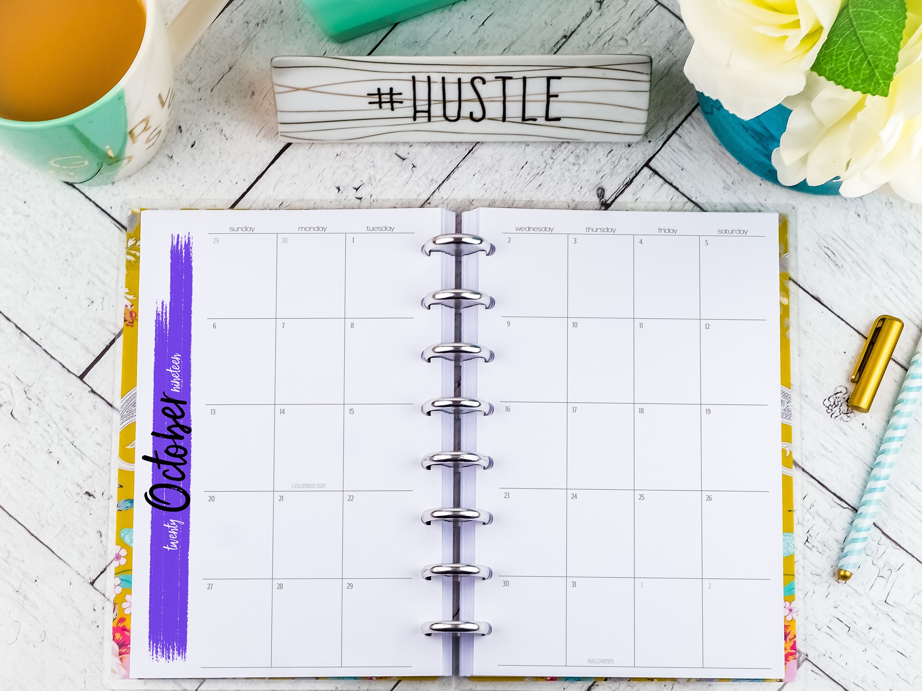 2019 Monthly Planner Inserts for Discbound Staples Arc TUL Etsy