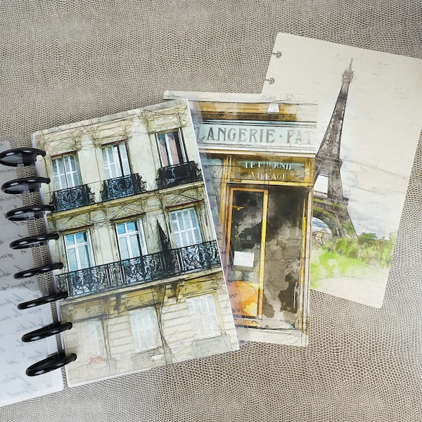 Paris Planner Dashboard Set for Discbound Notebooks and Ring Planners | Parisian