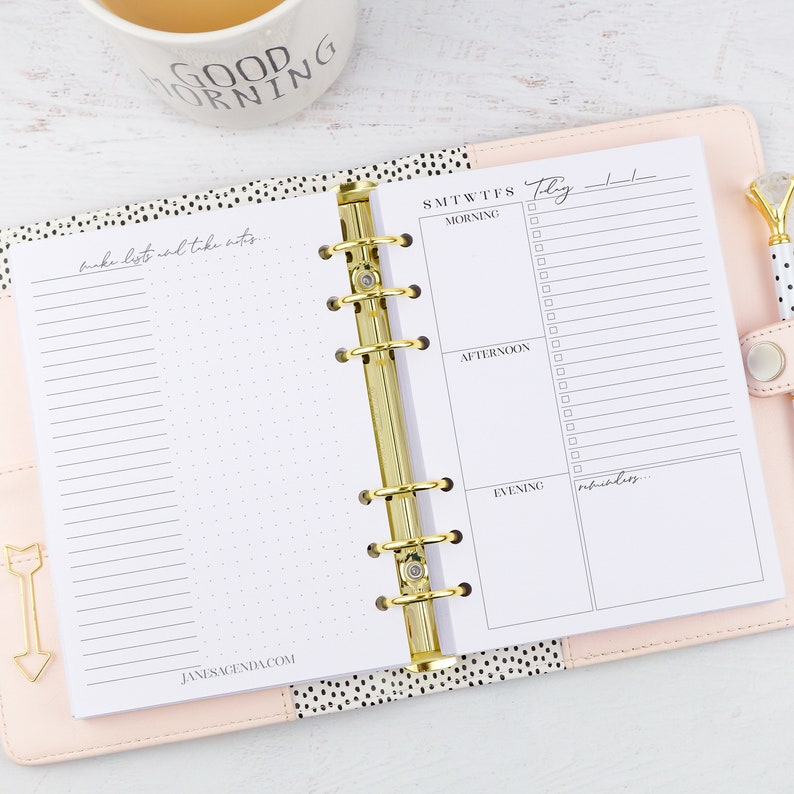 Daily Planner Inserts RINGS Personal Personal Wide or A5 Etsy