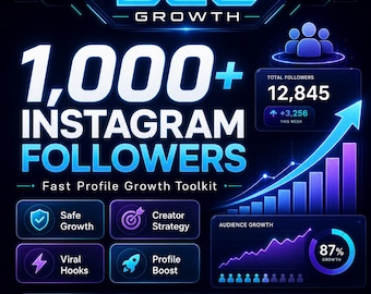 1000+ Instagram Followers | Non Drop Growth | Fast Delivery