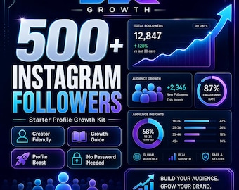 Plus de 500 abonnés Instagram | Livraison rapide | Croissance sécurisée | Boost de profil