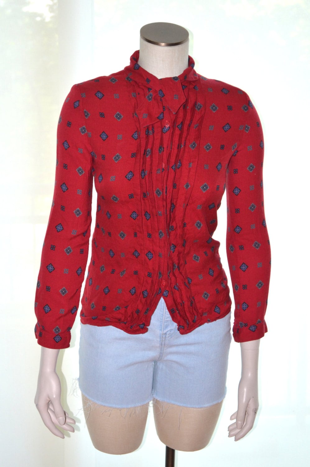 sheer red button up shirt sheer red button up shirt