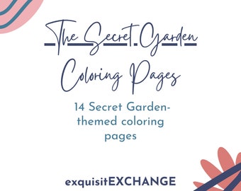 Printable Coloring Pages for The Secret Garden; Educational Materials for Teachers; Digital Print; Companion Coloring Pages; Mary Lennox
