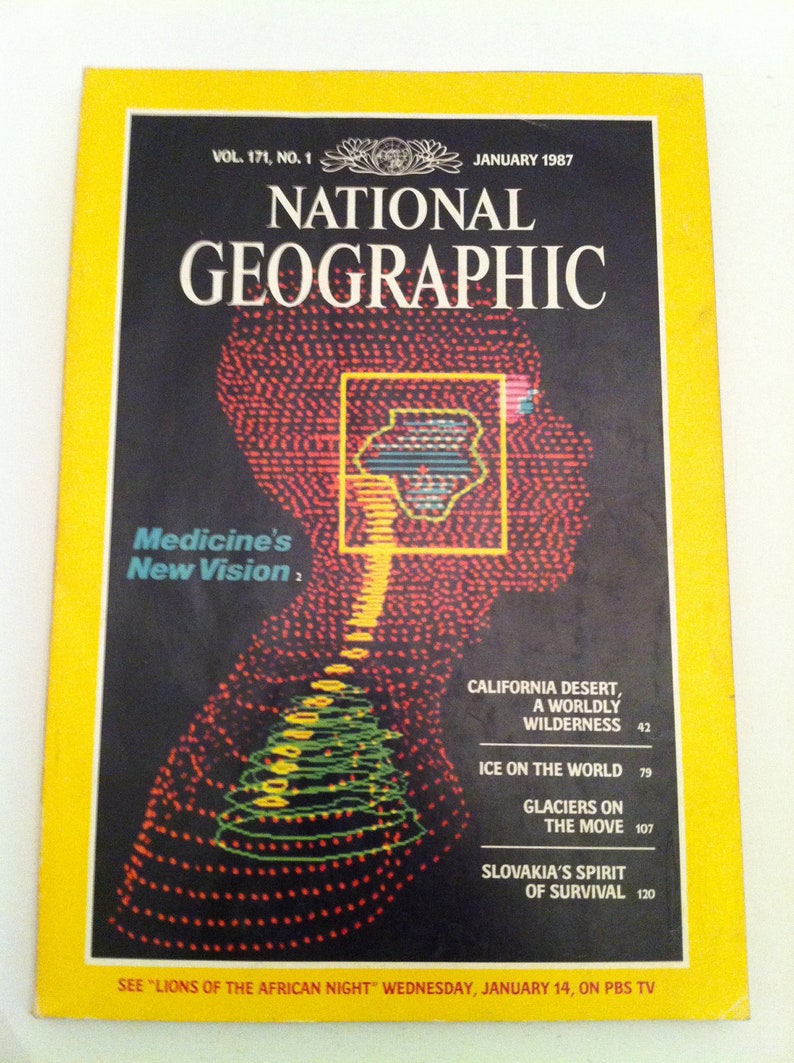 January 1987 National Geographic Magazine Vintage Magazine | Etsy