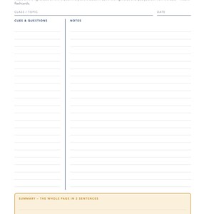 Printable Study System | ADHD Focus Sprints, Assignment Tracker (US Letter A4) image 3
