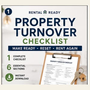 Property Turnover Checklist | Landlord Move-Out & Make-Ready Form
