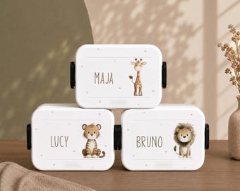 Portapranzo personalizzato con nome | Portapranzo per bambini Mepal con design personalizzato | Bento box per asilo nido o scuola materna | Regalo per l'inizio della scuola o dell'asilo nido | Scatola per snack