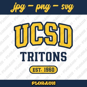 University of California San Diego SVG, Football, Athletics, Tritons SVG, University, UCSD, Ready For Cricut, Digital file