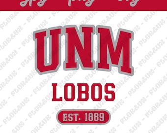 University of New Mexico SVG, Lobos Football, Lobos Athletics, Lobos SVG, UNM, Ready For Cricut, Digital file