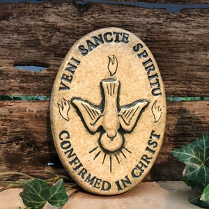 Confirmation Gift Plaque  Holy Spirit  Catholic Lutheran Episcopalian