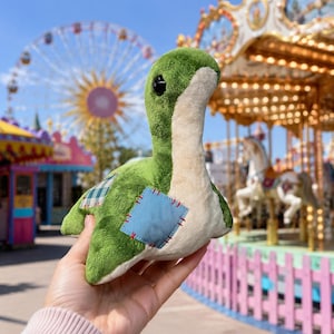 Handmade Patchwork Nessie Plush Apex Legends Wattson Dinosaur Cute Gamer Gift