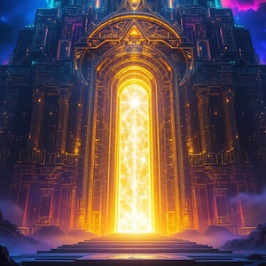 Entity Realm Visionary Art Bundle, Glowing Psychedelic Digital Wallpaper Set of 12