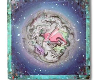 Abstract Earth Swirls Art | Norwegian Fine Art Greeting Card