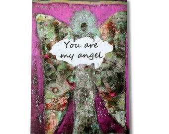 Angel Art Card | Norwegian Fine Greeting Card, Guardian Gift