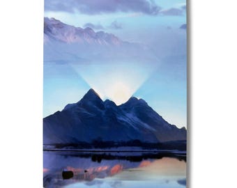 Norwegian Mountain Art | Scandinavian Landscape Fine Art Greeting Card
