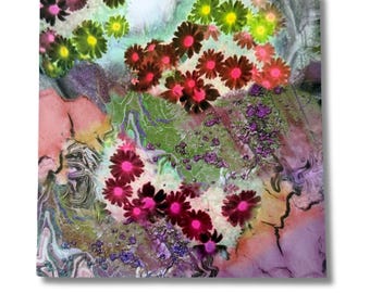 Floral Art Greeting Card | Norwegian Fine Art Paper, 15cm Square