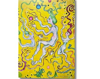 Dance Alive Art Card | Norwegian Fine Greeting Card | A5 Matte Paper (12+ Cards)