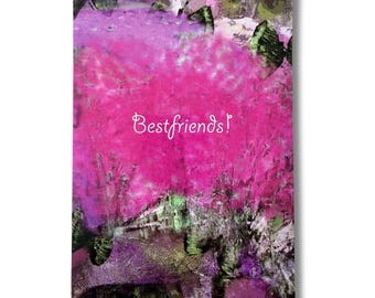 Friends Art Card | Norwegian Fine Art Paper Greeting | Birthday Message