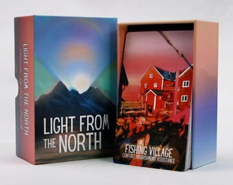 Light from the North Oracle Cards | 80-Card Nordic Healing Deck with Guidebook (Lofoten Norway)