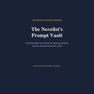 Novel Writing Bundle, AI-Prompts und Planungsarbeitsbuch für Belletristen, ChatGPT-Schreibaufstellungen Buchplaner PDF, digitaler Download