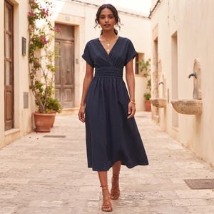 white dress for maternity shoot Momyknows Ruffle Ruched High Waist Puff Sleeve Cute Photoshoot Maxi Size:6 US Men (5 UK/AU) color: Blues Princess Sweetheart Wedding Dress V neckline