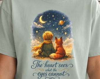 Little Prince Shirt, Book Lover Tee, Teacher Gift, Comfort Colors