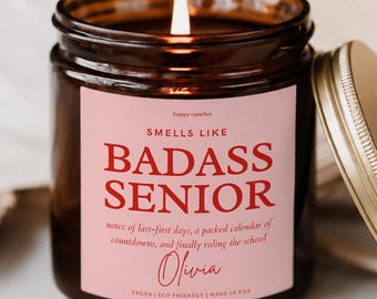 Personalized Senior Year Class of 2027 Candle-First Day of School Gift For Son Daughter Back to School Gift Teenage High School Gift For Her
