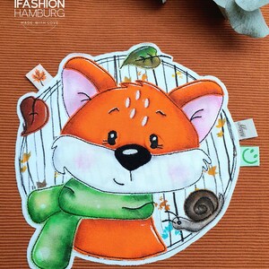 Stickdatei doodle Button Fuchs