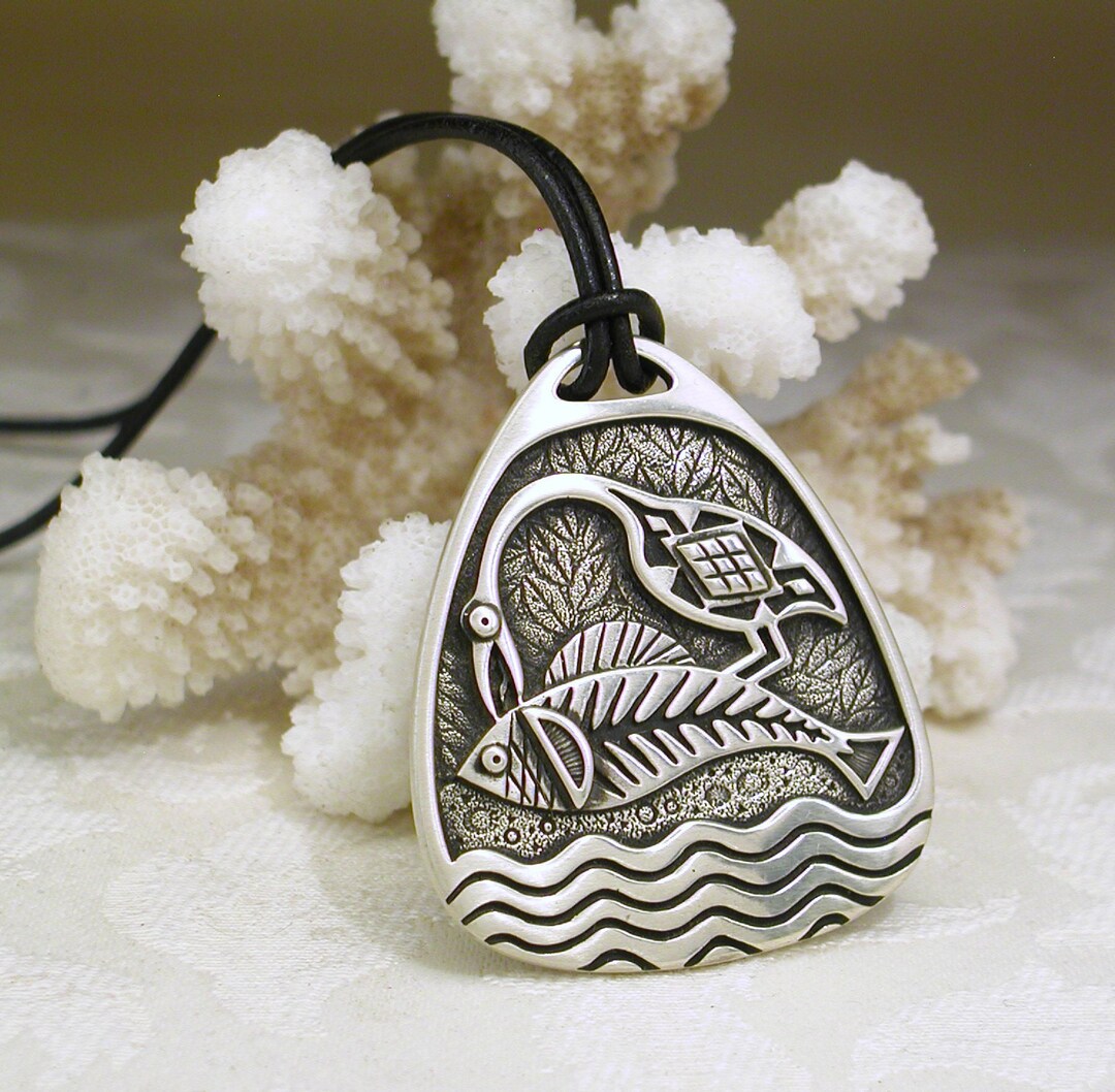 Medallion Pendant in 925 Solid Sterling Silver Etsy