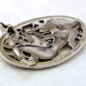 Mermaid Belt Buckle in Solid Sterling Silver 925 Sailor's Dream image 4